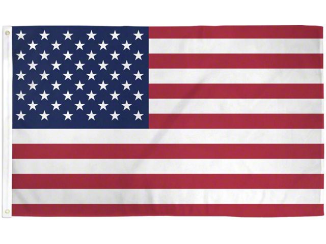 3-Foot x 5-Foot USA Flag; Red, White and Blue