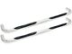 E-Series 3-Inch Nerf Side Step Bars; Stainless Steel (97-06 Jeep Wrangler TJ, Excluding Unlimited)