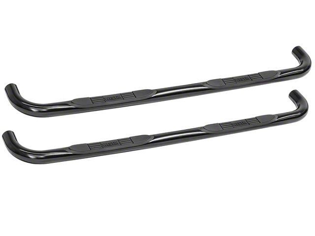 E-Series 3-Inch Nerf Side Step Bars; Black (97-06 Jeep Wrangler TJ, Excluding Unlimited)