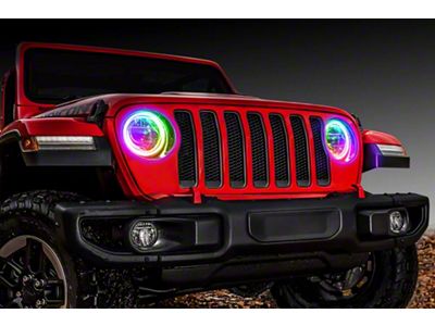 Oracle ColorSHIFT RGB+W Headlight DRL Upgrade Kit (18-24 Jeep Wrangler JL w/ Factory LED Headlights)
