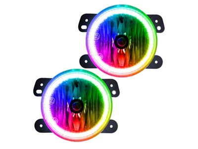 Oracle OE Style LED Halo Fog Lights; Dynamic ColorSHIFT (10-15 Jeep Wrangler JK)