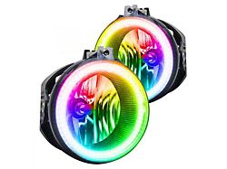 Oracle OE Style LED Halo Fog Lights; Dynamic ColorSHIFT (07-09 Jeep Wrangler JK)