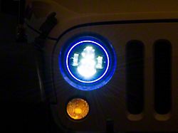 Oracle 7-Inch High Powered LED Headlights; Black Housing; Clear Lens (07-24 Jeep Wrangler JK & JL)