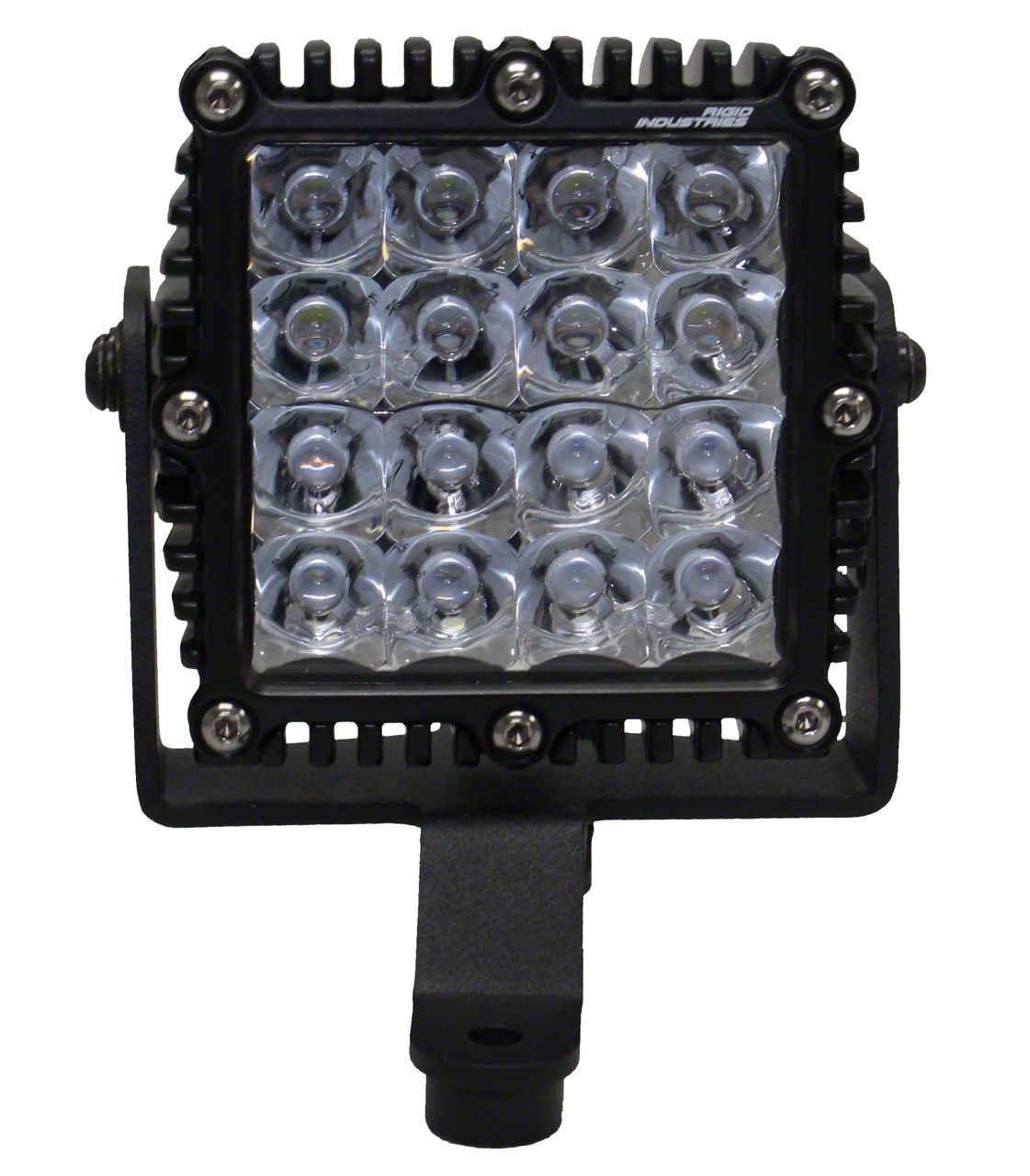 6-Inch Single Q4 Series Light Windshield Cowl Mount; Textured Black (18-23 Jeep Wrangler JL, Excluding 4xe)