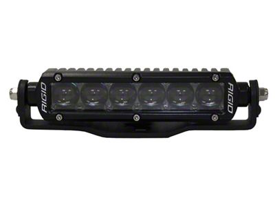 Go Rhino Dual 6-Inch Single Row LED Light Bar Center Hood Mount; Textured Black (20-24 Jeep Gladiator JT)