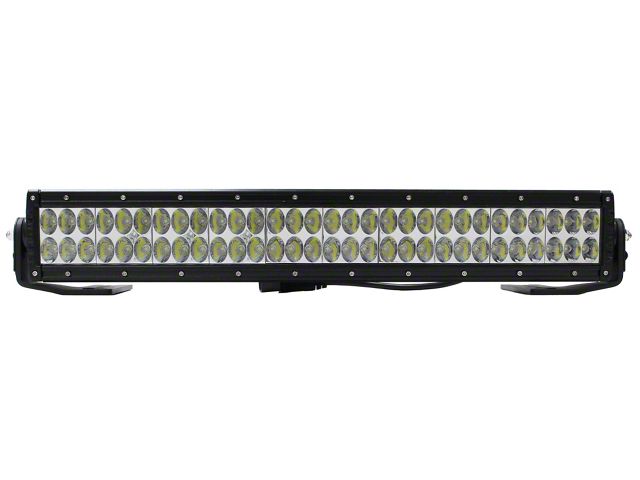 Go Rhino 20-Inch Double Row LED Light Bar Center Hood Mount; Textured Black (20-24 Jeep Gladiator JT)