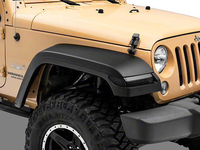 MP Concepts JL Style Front Fender Flares with Sequential Turn Signals (07-18 Jeep Wrangler JK)