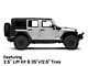 Mammoth D-Window Simulated Beadlock Matte Black Wheel; 15x10 (07-18 Jeep Wrangler JK)