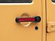 RedRock Door Handle Inserts; Red (07-18 Jeep Wrangler JK 4-Door)