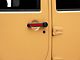 RedRock Door Handle Inserts; Red (07-18 Jeep Wrangler JK 4-Door)