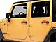 RedRock Billet Aluminum Door Handle Inserts; Red (07-18 Jeep Wrangler JK 4-Door)