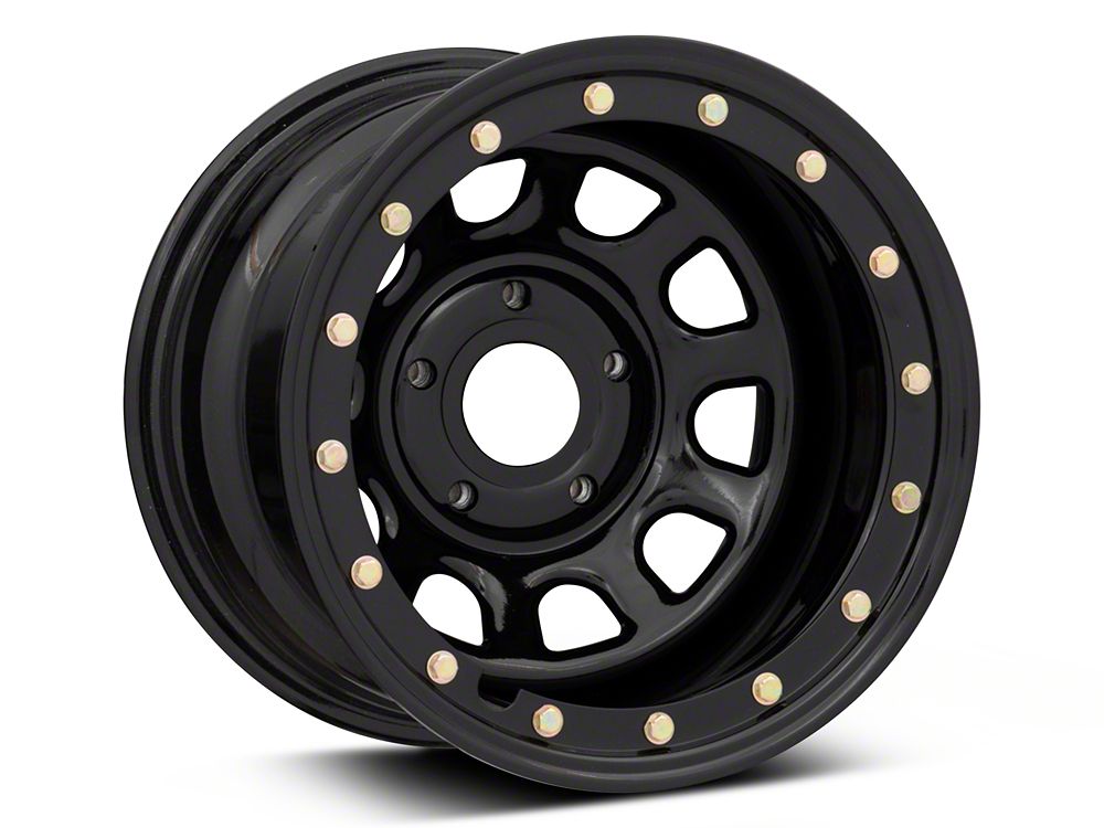 Mammoth 8 Black Steel Wheel; 15x8 (84-01 Jeep Cherokee XJ Mammoth 8 Black Steel Wheel; 15x8 (84-01 Jeep Cherokee XJ