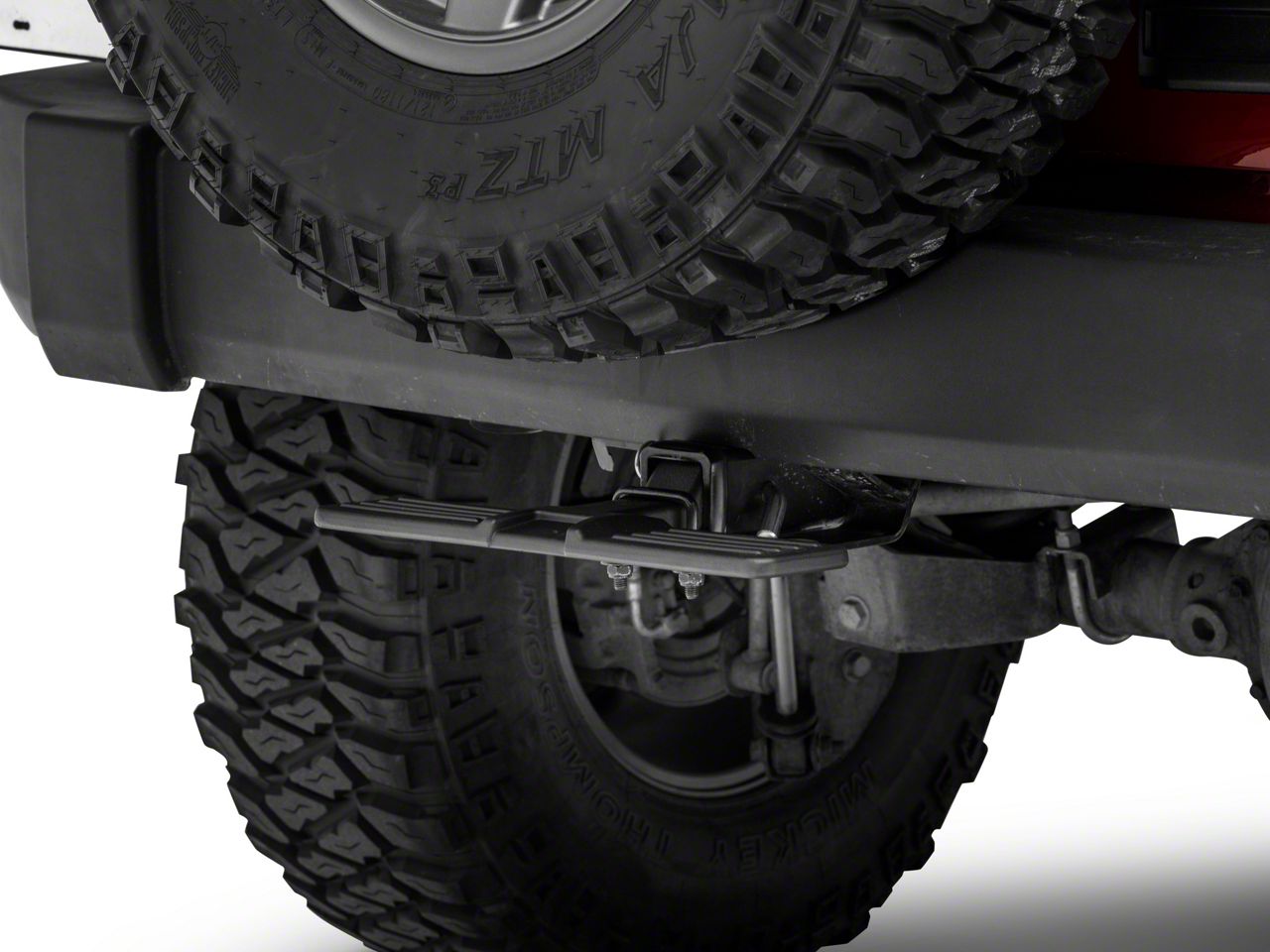 RedRock Jeep Wrangler Cast Aluminum Receiver Hitch Step; Black U9960