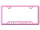 Rubicon Laser Etched Cut-Out License Plate Frame (Universal; Some Adaptation May Be Required)