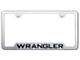 Wrangler Laser Etched Cut-Out License Plate Frame (Universal; Some Adaptation May Be Required)