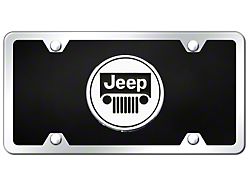 Jeep Logo License Plate (Universal; Some Adaptation May Be Required)
