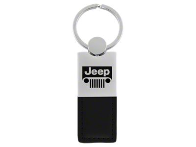 Jeep Grill Duo Leather Key Fob