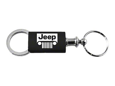DanteGTS Jeep Grill Leather Key Chain Red Rectangular Key Ring Fob Lanyard