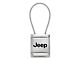 Jeep Satin-Chrome Cable Key Fob