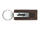 Jeep Carbon Fiber Leather Key Fob