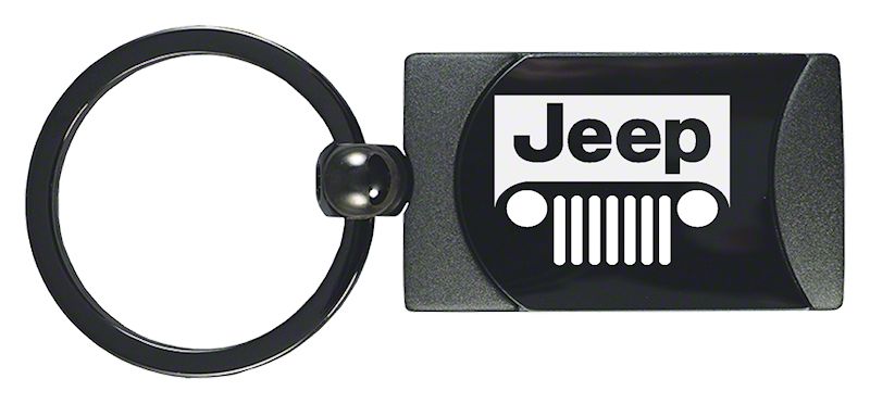 white jeep keychain