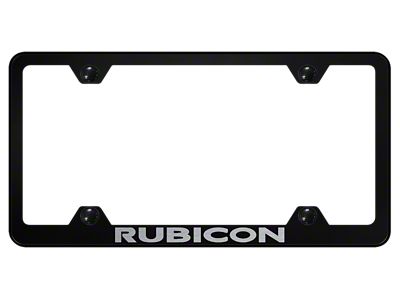 Rubicon Laser Etched Wide Body License Plate Frame (Universal; Some Adaptation May Be Required)