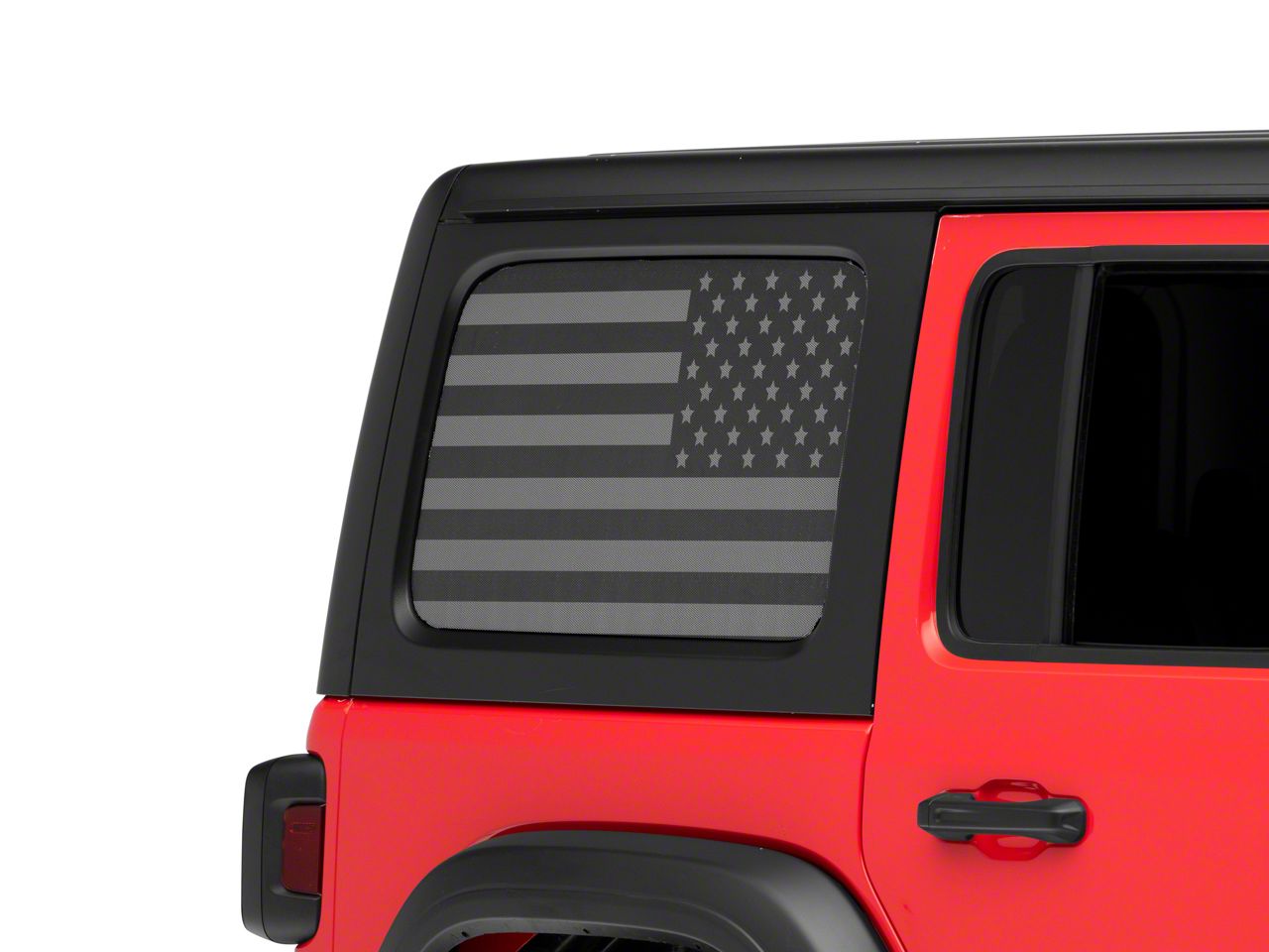 Rear Door Window Glass Strip Decals Sticker Trim for Jeep Wrangler JL 2018-2020