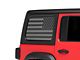 Under The Sun Inserts Hard Top Rear Side Window Decals; Black Out (07-24 Jeep Wrangler JK & JL 4-Door)