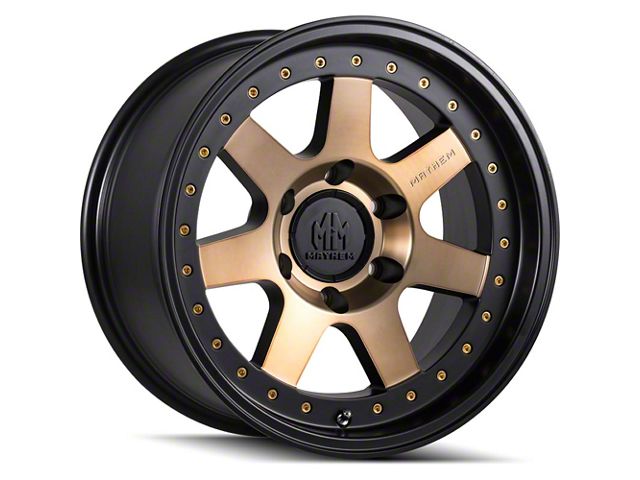 Mayhem Wheels Prodigy Matte Black with Bronze Tint Wheel; 17x9 (20-24 Jeep Gladiator JT)