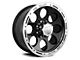 ION Wheels TYPE 174 Black Machined Wheel; 17x9 (05-10 Jeep Grand Cherokee WK, Excluding SRT8)