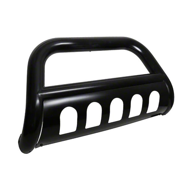Bull Bar with Skid Plate; Black (18-23 Jeep Wrangler)