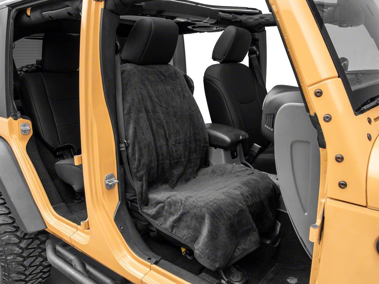 Jeep Wrangler Seat Protector; Black (Universal; Some Adaptation May Be ...