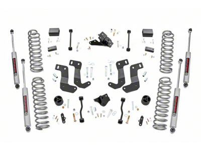 Rough Country 3.50-Inch Control Arm Drop Suspension Lift Kit with Premium N3 Shocks (20-23 3.0L EcoDiesel Jeep Wrangler JL 4-Door, Excluding Rubicon)