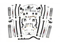 Rough Country 4-Inch Long Arm Suspension Lift Kit with Premium N3 Shocks (12-18 Jeep Wrangler JK 2-Door)