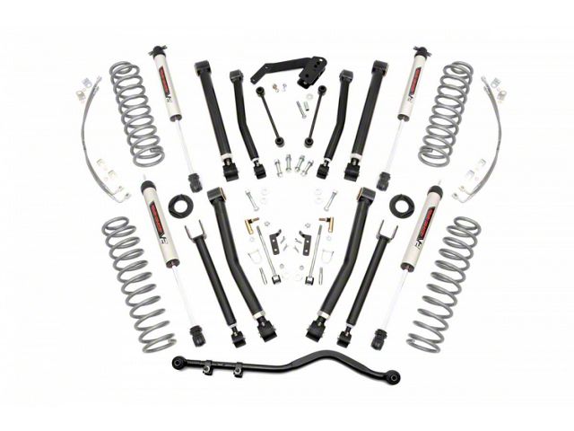 Rough Country 4-Inch X-Series Suspension Lift Kit with V2 Monotube Shocks (07-18 Jeep Wrangler JK 2-Door)