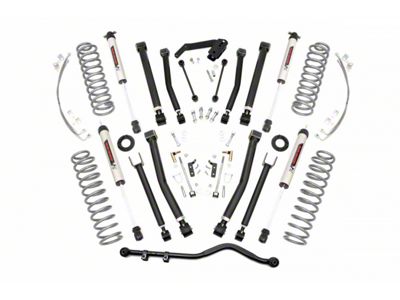 Rough Country 4-Inch X-Series Suspension Lift Kit with V2 Monotube Shocks (07-18 Jeep Wrangler JK 2-Door)