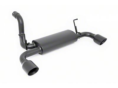 Rough Country Jeep Wrangler Dual Outlet Performance Axle-Back Exhaust with  Black Tips 96003 (18-23  or  Jeep Wrangler JL) - Free Shipping