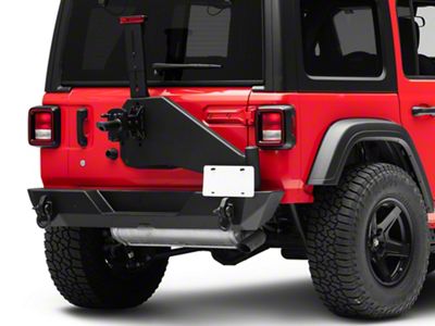 Rough Country Trail Rear Bumper with Tire Carrier (18-23 Jeep Wrangler JL)