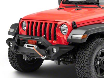 Rough Country Full Width LED Winch Front Bumper (18-23 Jeep Wrangler JL)