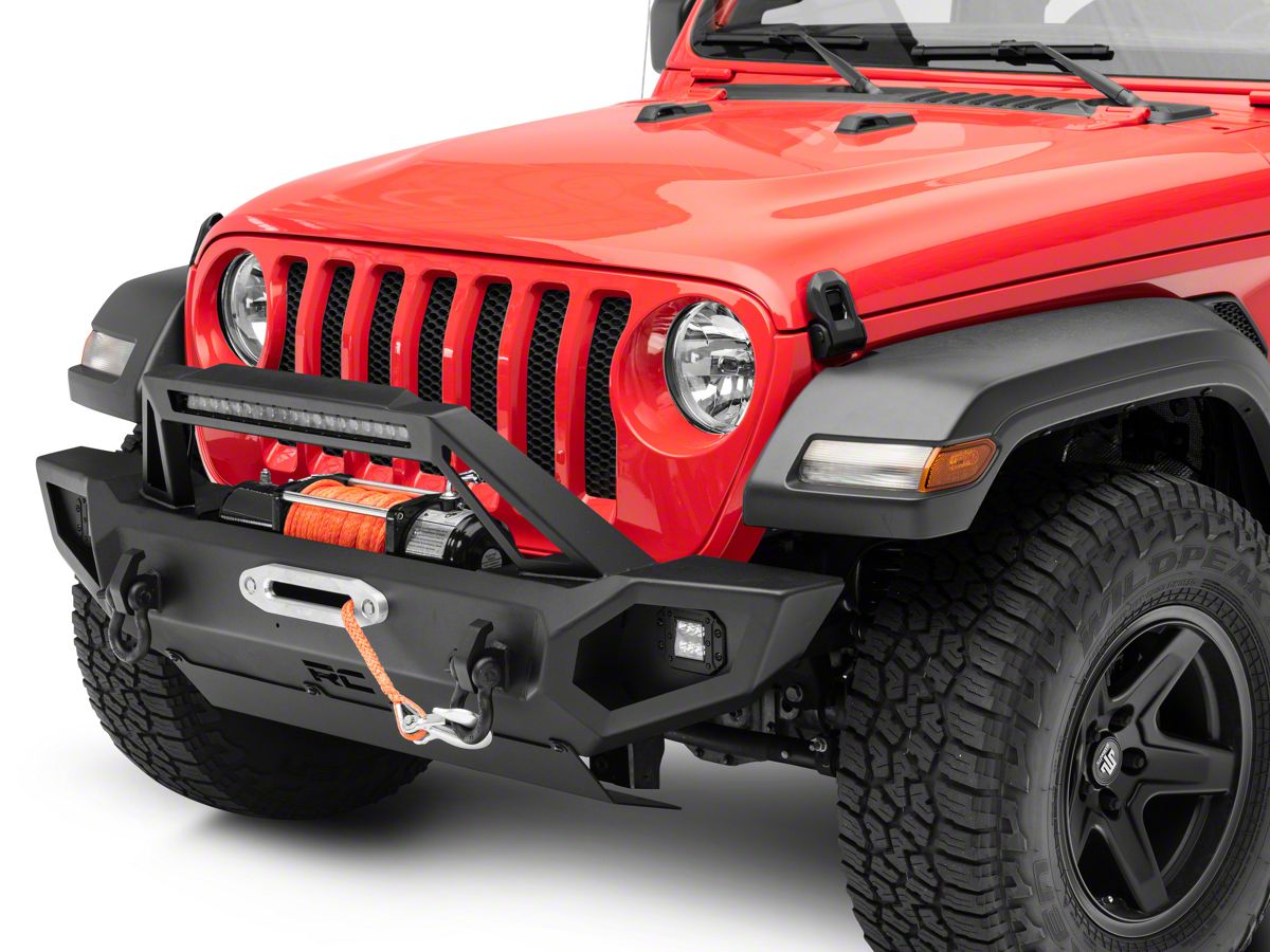Rough Country Jeep Wrangler Full Width Trail Front Bumper 10585 (18-23 Jeep  Wrangler JL) - Free Shipping