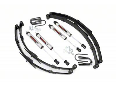 Rough Country 2.50-Inch Suspension Lift Kit with V2 Monotube Shocks (87-95 Jeep Wrangler YJ)