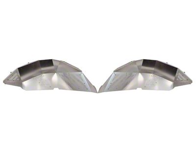Fishbone Offroad Aluminum Inner Fenders; Rear; Raw (18-23 Jeep Wrangler JL)
