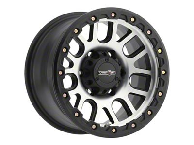 Vision Off-Road Nemesis Matte Black Machined Wheel; 17x9 (07-18 Jeep Wrangler JK)