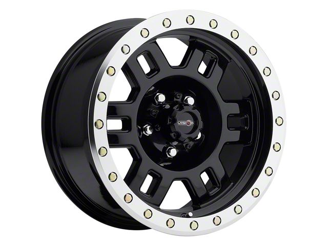 Vision Off-Road Manx Gloss Black Machined Wheel; 18x9 (18-24 Jeep Wrangler JL)