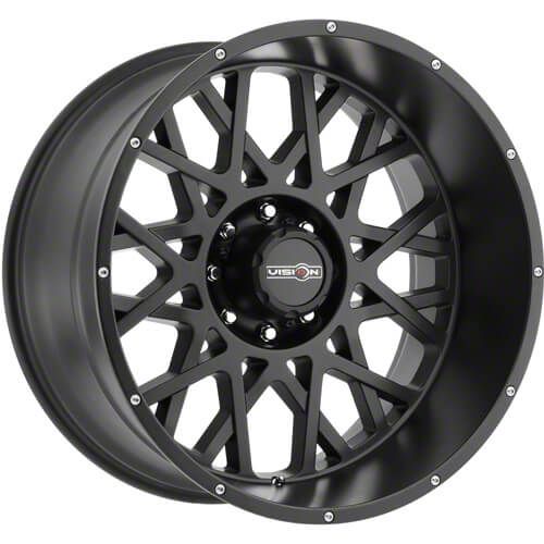 Vision Off-Road Rocker Satin Black Wheel; 18x9 (20-23 Jeep Gladiator JT)