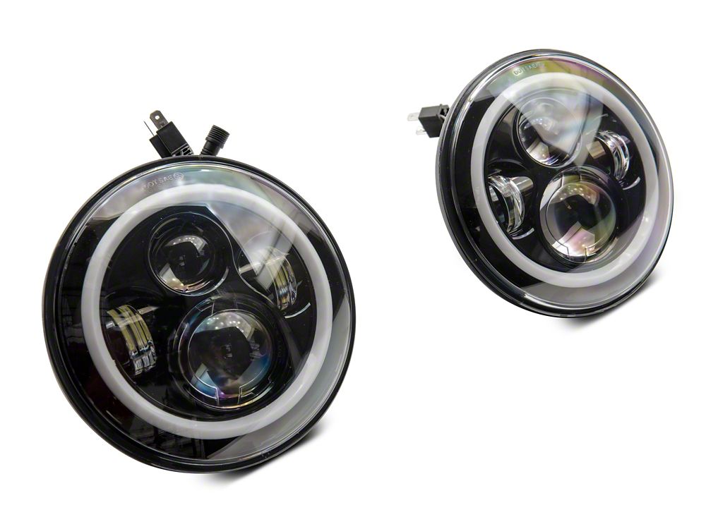 Raxiom Axial Series 7-Inch LED Headlights with RGB Halo Raxiom Axial Series 7-Inch LED Headlights with RGB Halo
