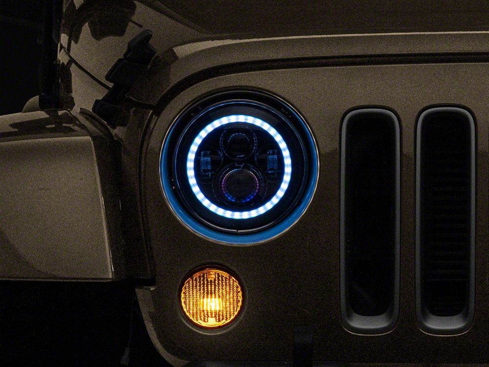 Raxiom Axial Series 7-Inch LED Headlights with RGB Halo Raxiom Axial Series 7-Inch LED Headlights with RGB Halo