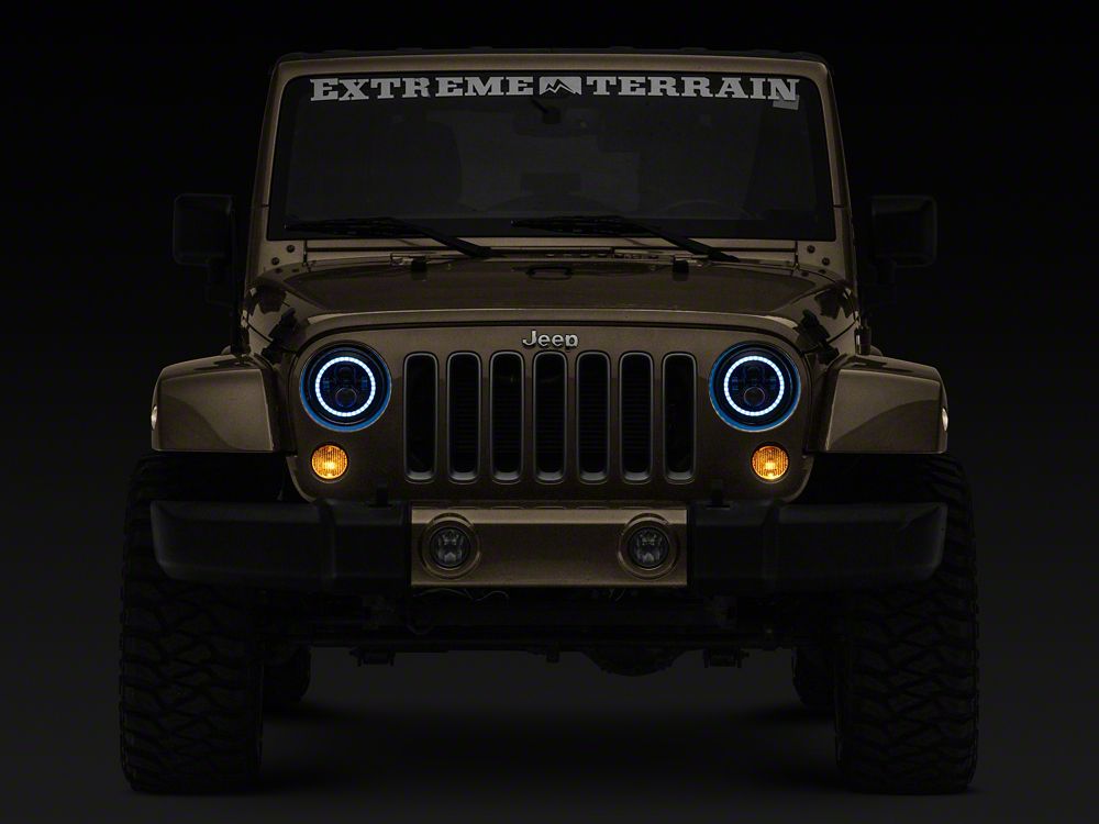 Raxiom Axial Series 7-Inch LED Headlights with RGB Halo Raxiom Axial Series 7-Inch LED Headlights with RGB Halo
