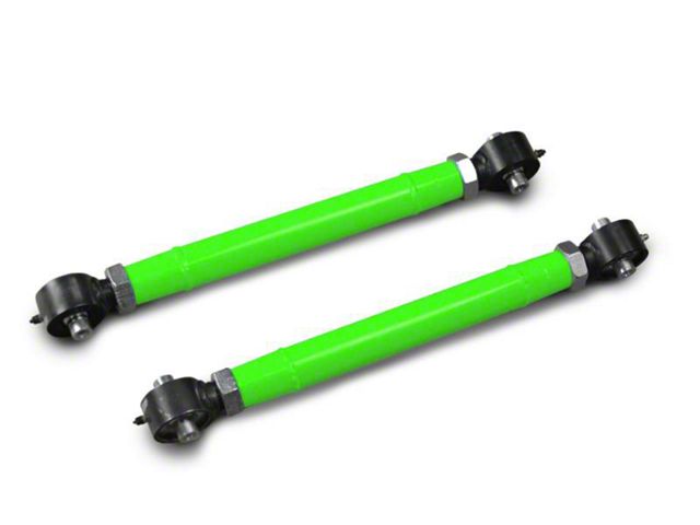 Steinjager Double Adjustable Rear Lower Control Arms for 0 to 5-Inch Lift; Neon Green (07-18 Jeep Wrangler JK)