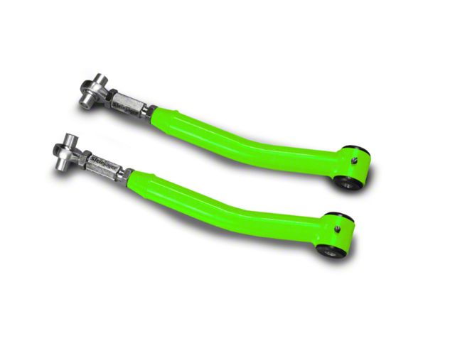 Steinjager Double Adjustable Rear Upper Control Arms for 0 to 5-Inch Lift; Neon Green (07-18 Jeep Wrangler JK)